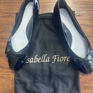 Isabella Fiore Patent Black Loafers